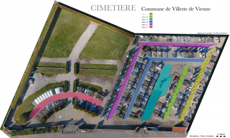 plan d'un cimetière